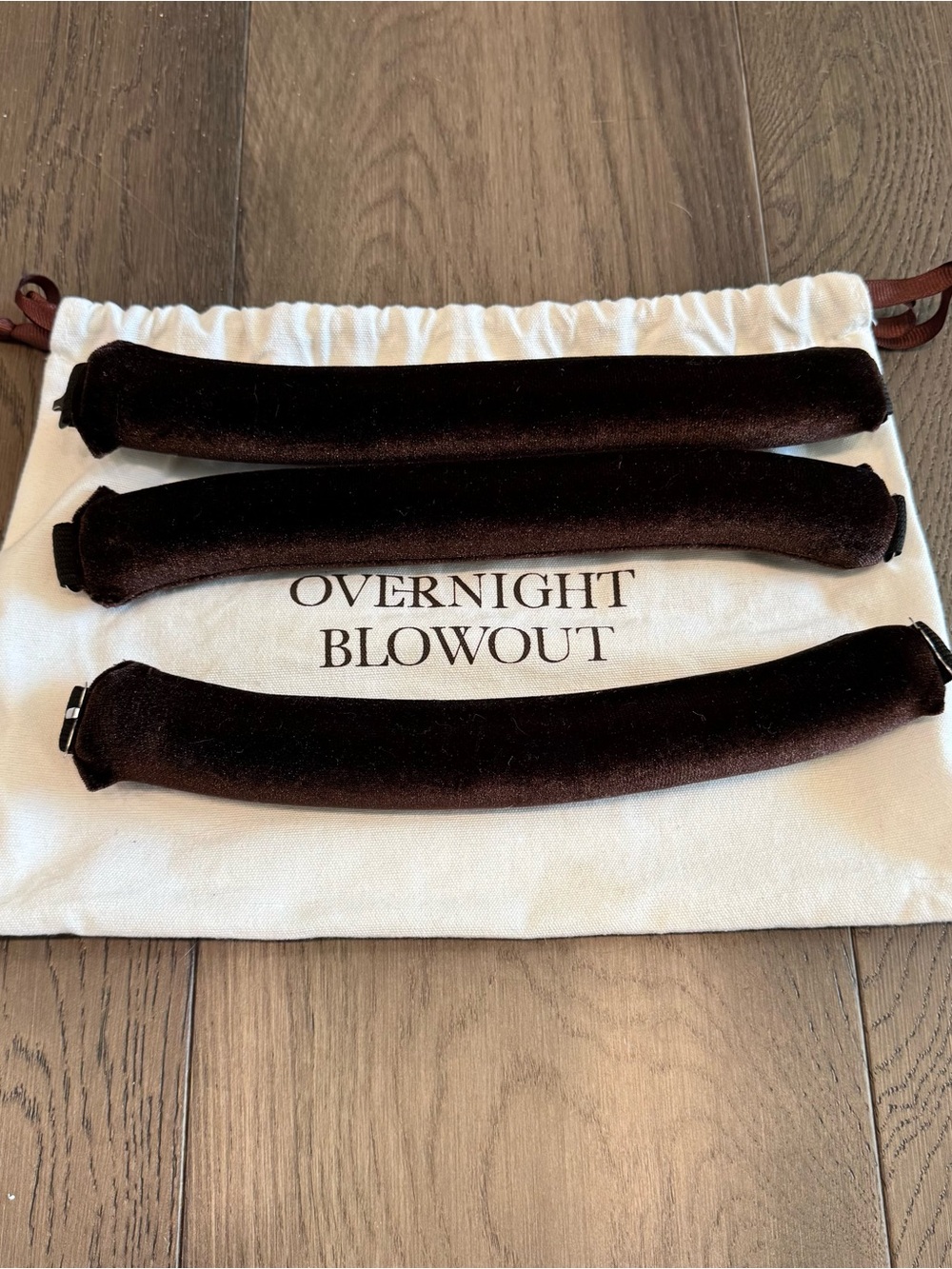 Overnight Blowout Velvet Hair Rollers - Brown